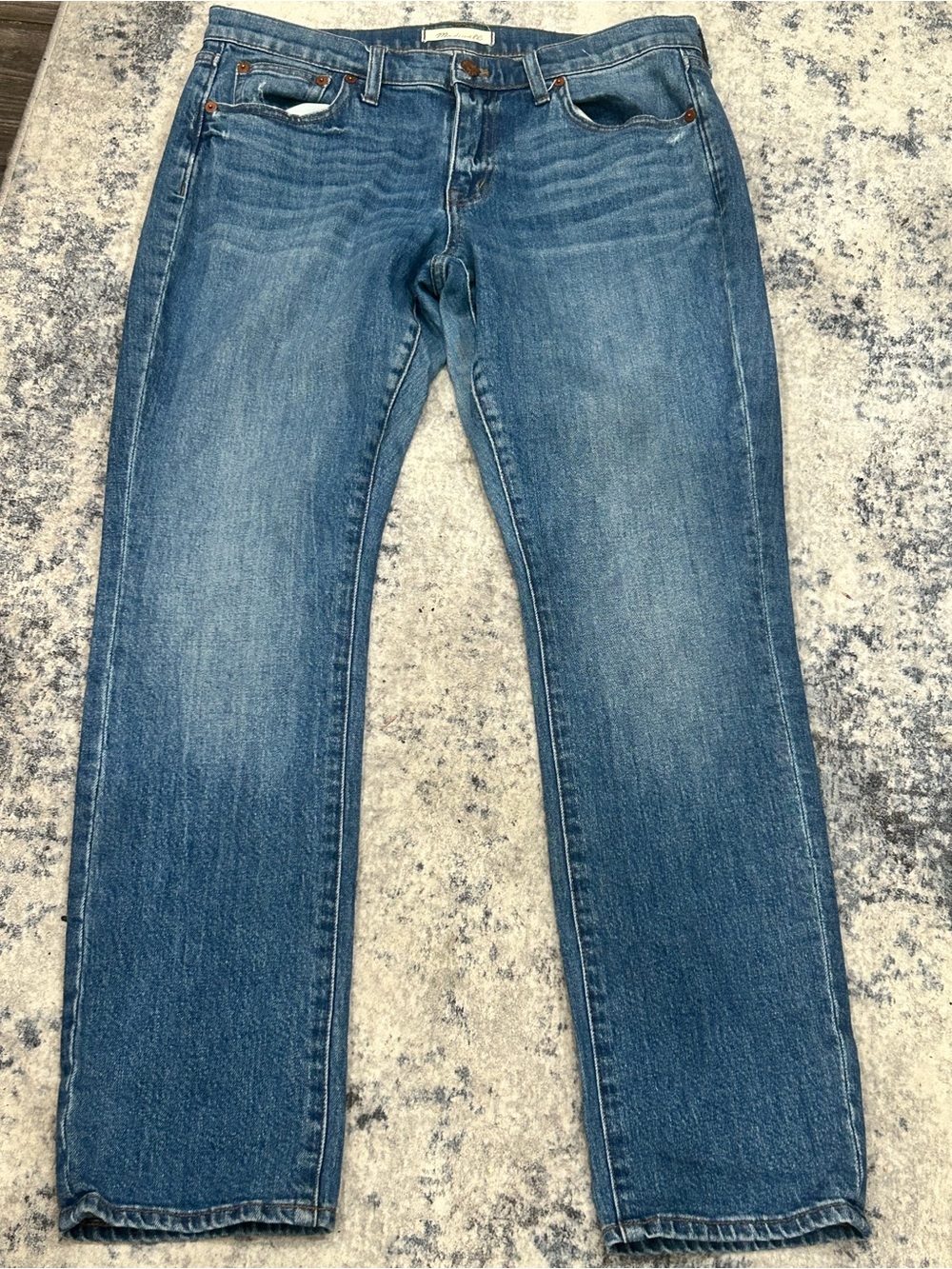 Madewell Men's Mid-Blue Straight Jeans